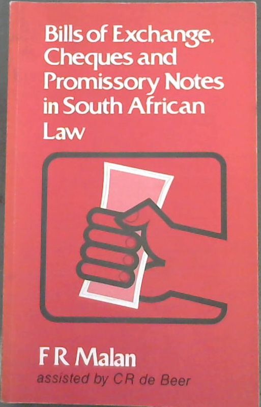 Image for Bills of Exchange, Cheques and Promissory Notes in South African Law