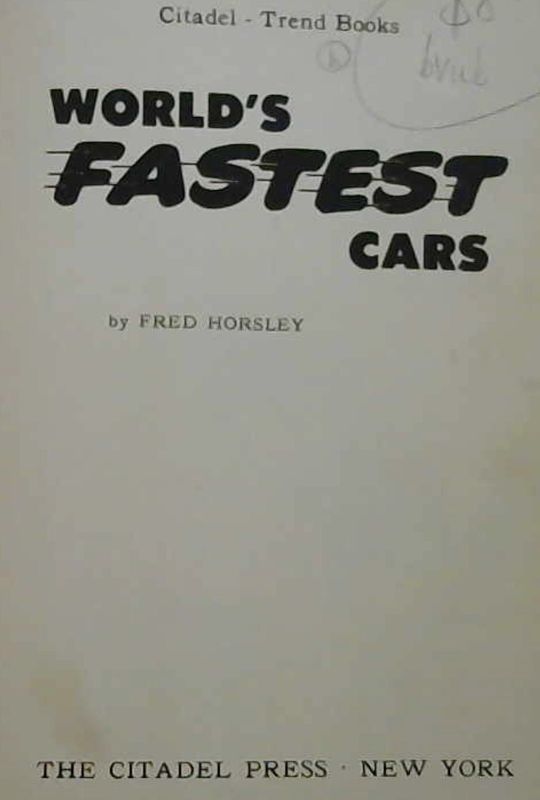 Image for World's Fastest Cars