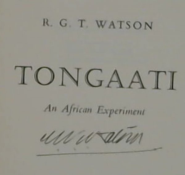 Image for Tongaati An African Experiment