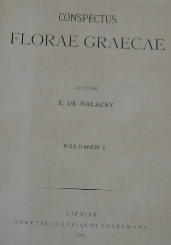 Image for Conspectus Florae Graecae