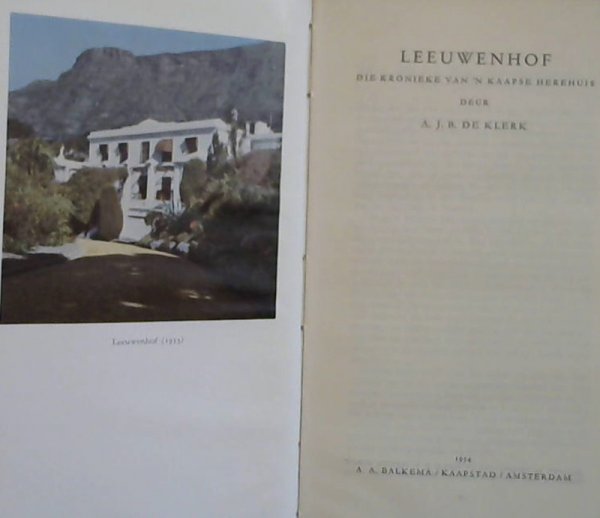 Image for Leeuwenhof : Die Kronieke van 'n Kaapse Herehuis