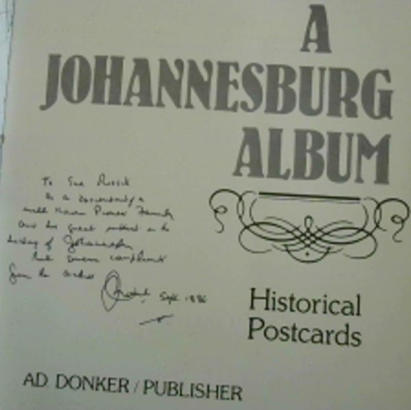 Image for A Johannesburg Album: Historical Postcards