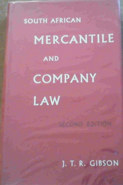 Image for South African Mercantile & Company Law