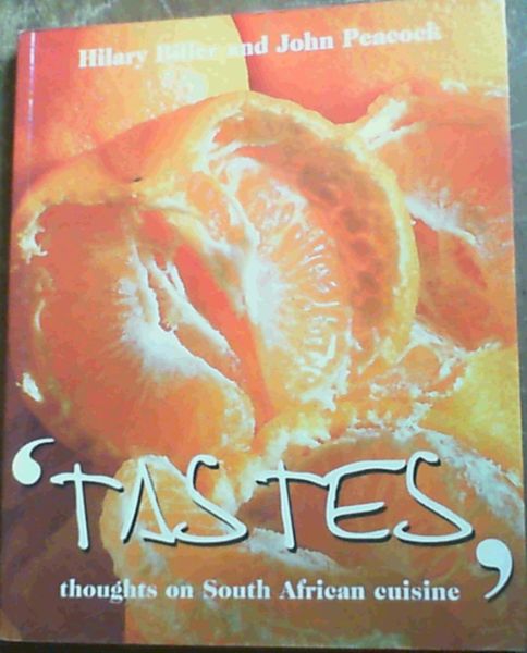 Image for Tastes Thoughts on South African Cuisine
