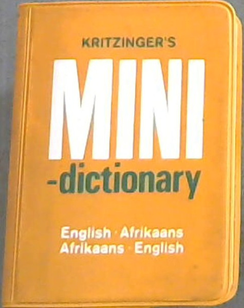 Image for Kritzinger's Mini-Dictionary: English-Afrikaans Afrikaans-English (1976)