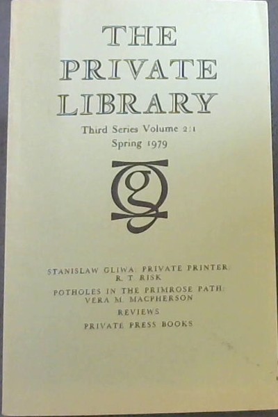 Image for The Private Library : Third Series Volume 2 No. 1. Spring 1979