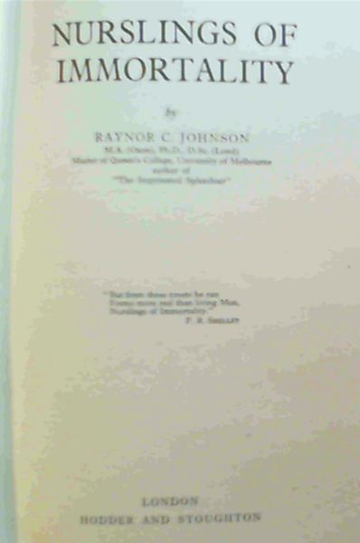 Johnson, Raynor C. .. Nurslings of Immortality - Picture 1 of 3