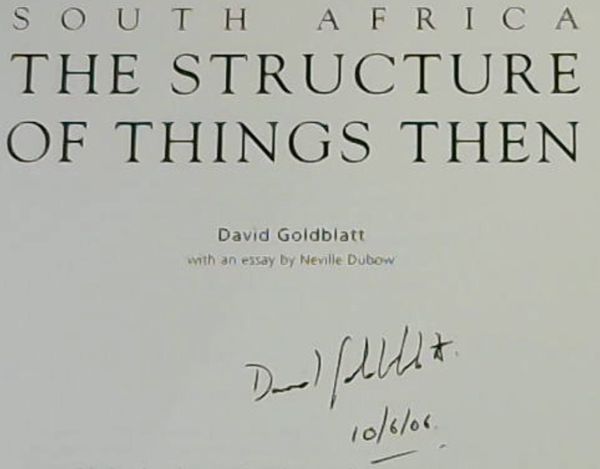 Image for South Africa: The Structure of Things Then