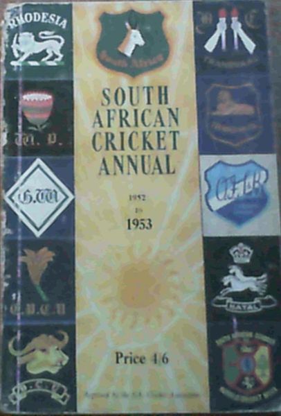Image for South African Cricket Annual 1953