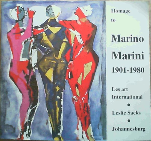 Image for Homage to Marino Marini 1901 - 1980