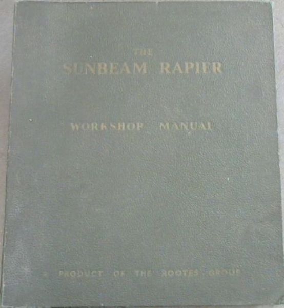 Image for The Sunbeam Rapier Workshop Manual