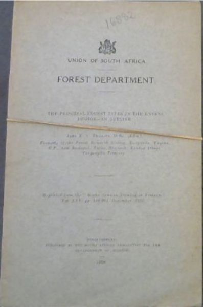 Image for The Principal Forest Types in the Knysna Region - An Outliine (Reprinted from the South African Journal of Science, Vol XXV ...) / Plant Indicators in the Knysna Region (Reprinted from the South African Journal of Science, XXV...)