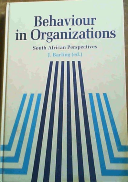 Image for Behaviour in Organizations South African Perspectives