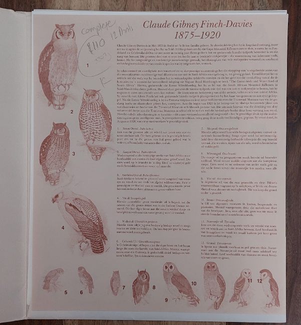 Portfolio of South African Owls Portefeulje van SuidAfrikaanse Uile