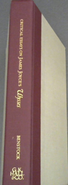 Image for Critical Essays on James Joyce's Ulysses (Critical Essays on British Literature)