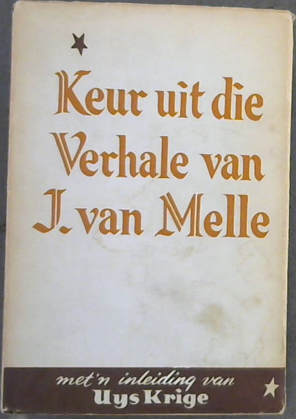 Image for Keur uit die Verhale van J Van Melle