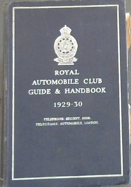Image for Royal Automobile Guide & Handbook 1929-30