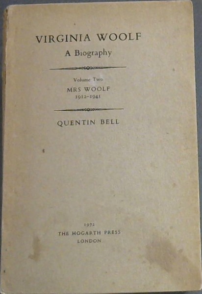 Image for Virginia Woolf: Mrs Woolf, 1912-41 v. 2: A Biography