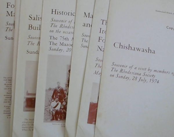 Image for Mashonaland Branch of the Rhodesiana Society - 7 Brochures