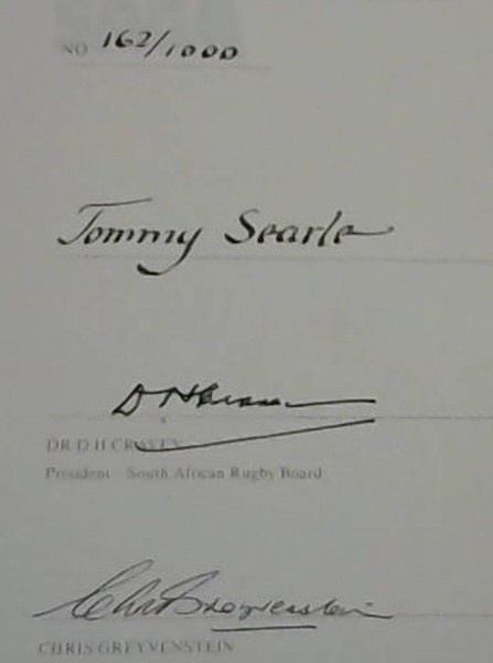 Image for A Statistical History of Springbok Rugby
