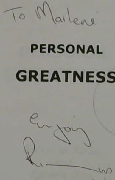Rinus Le Roux Personal Greatness
