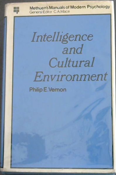 Image for Intelligence and Cultural Enviroment
