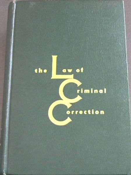 Image for THE LAW OF CRIMINAL CORRECTION