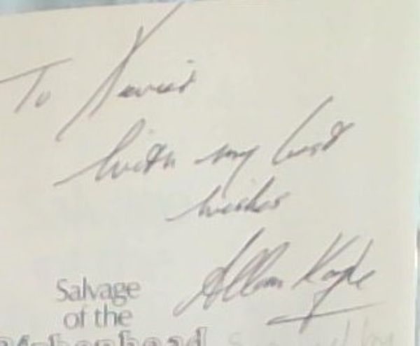 Salvage of the Birkenhead - (Signed and Warmly inscribed by the author Allen K..