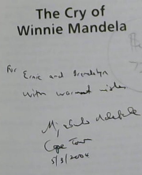 Ndebele, Njabulo S.  .. The Cry of Winnie Mandela