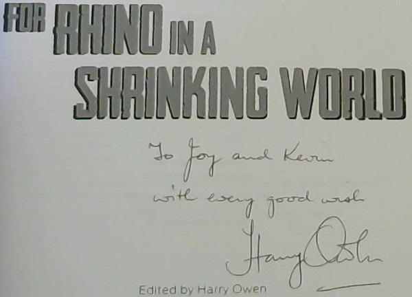 Image for For Rhino in a Shrinking World - An international anthology