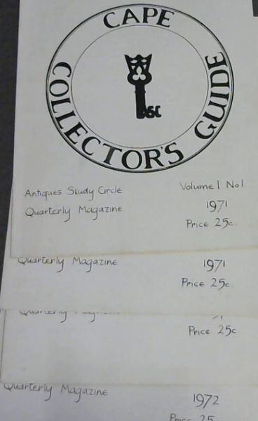 Image for Cape Collector's Guide: Antiques Study Circle Quarterly Magazine - Vol 1, Nos. 1-4, 1971-72