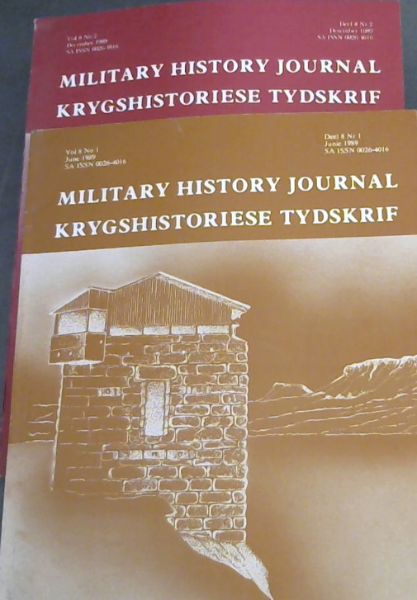Image for Military History Journal / Krygshistoriese Tydskrif. Volume 8 No. 1 & 2. June & December 1989. 2 volumes
