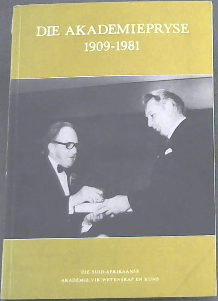Image for Die akademiepryse, 1909-1981 (Afrikaans Edition)