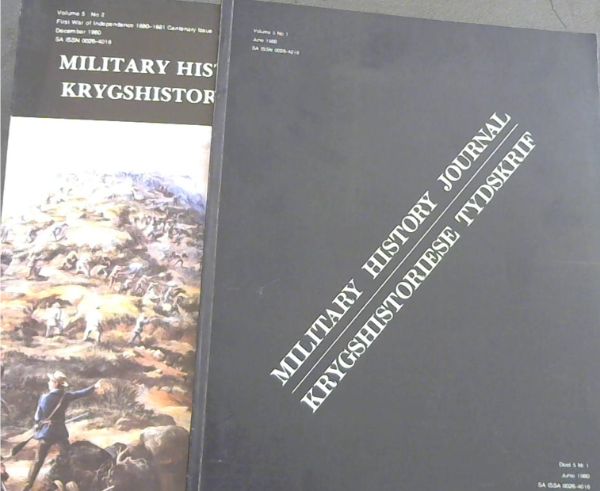 Image for Military History Journal / Krygshistoriese Tydskrif. Volume 5 No. 1 & 2. June & December 1980. 2 volumes