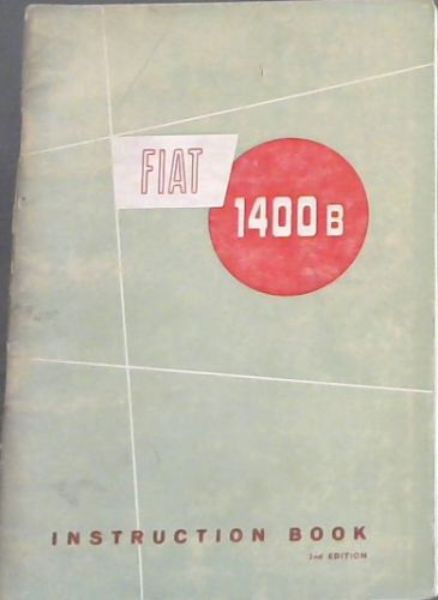 Image for Fiat 1400B. instruction Book