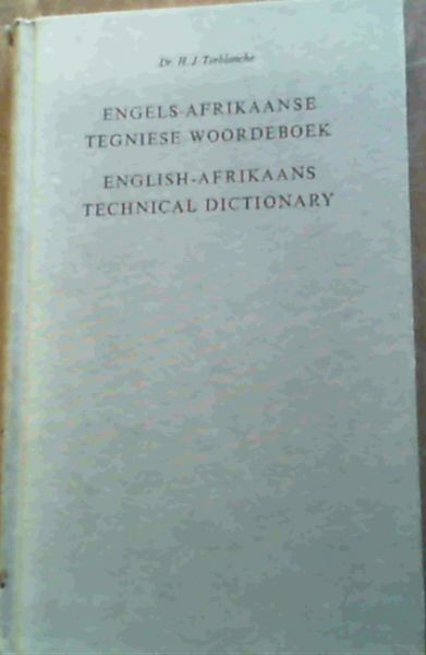 ENGELS AFRIKAANSE TEGNIESE WOORDEBOEK English Afrikaans Technical 