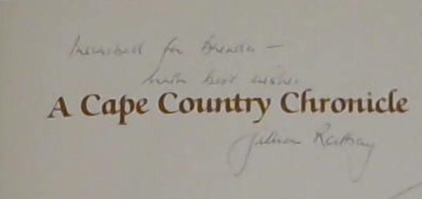 A Cape Country Chronicle Image for A Cape Country Chronicle