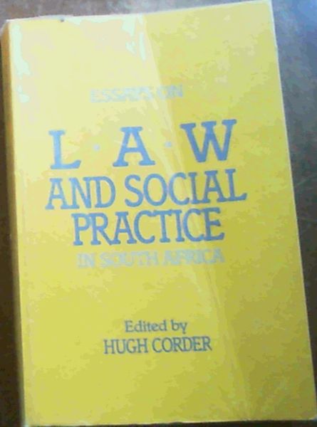 Image for Essays on Law and Social Practice in South Africa