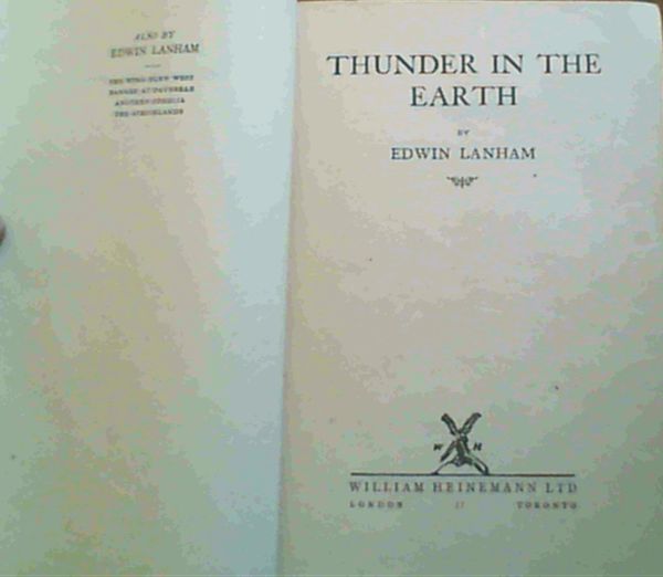 Image for Thunder in the Earth