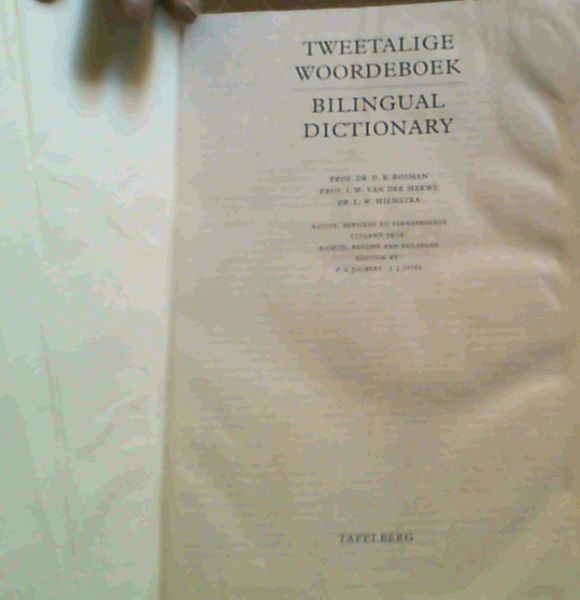 Image for Bilingual Dictionary: Afrikaans-English and English-Afrikaans