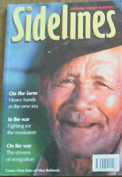 Image for Sidelines, Southern African Quarterly : Number 15 Winter 1998