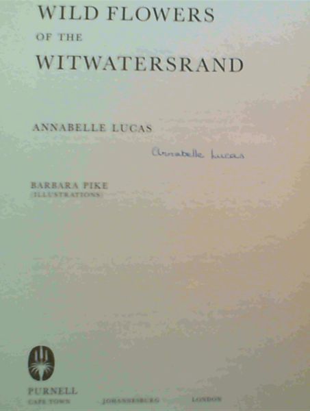 Image for Wild Flowers of the Witwatersrand