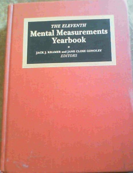 Image for The Eleventh Mental Measurements Yearbook