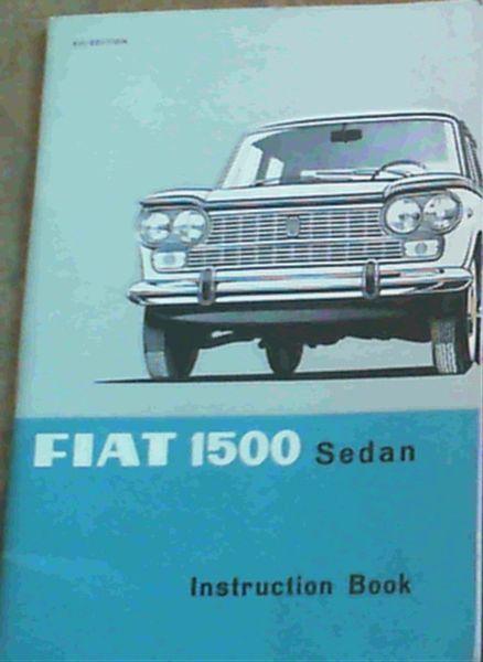 Image for Fiat 1500 Sedan - Instruction Book
