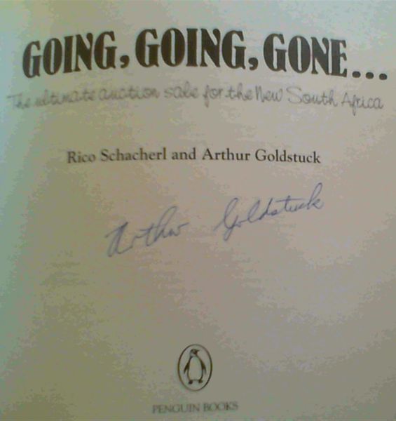 Going, Going, Gone.The ultimate auction sale for the New South Africa