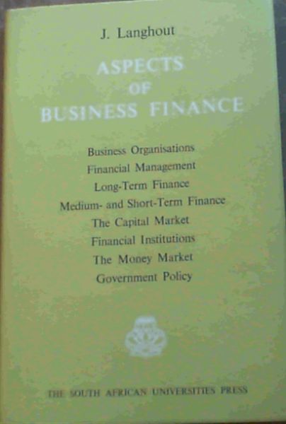 Image for Aspects of Business Finance