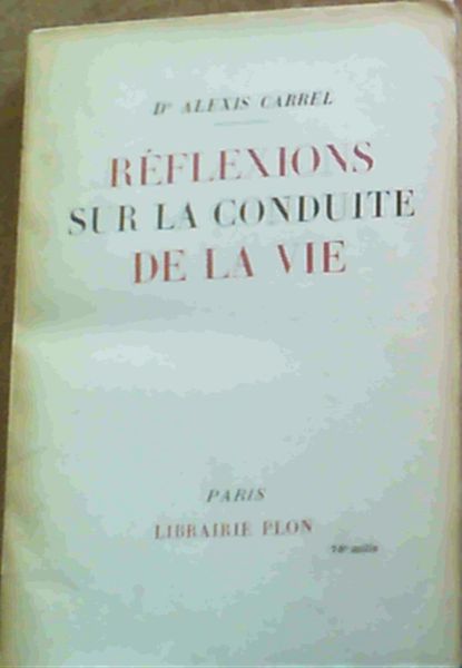 Image for Reflexions sur la Conduite de la Vie