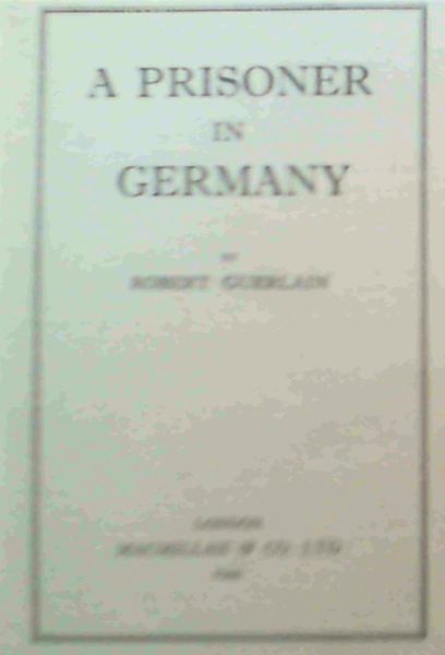 Image for A Prisoner in Germany