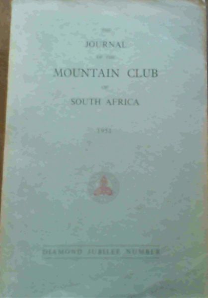 Image for The Journal of the Mountain Club of South Africa Number 54 for the Year 1951