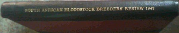 Image for The South African Bloodstock Breeders' Review (Volume 3 Only)